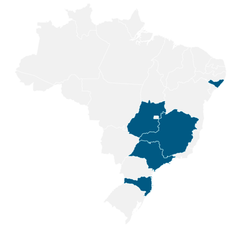 Mapa de Atuação